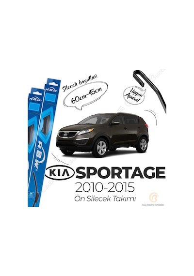 RBW Kia Sportage 2010 - 2015 Ön Muz Silecek Takım
