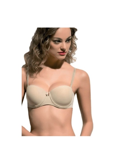 Bella Donna 11030 Boş Cup & Desteksiz Balenli Straplez Sütyen
