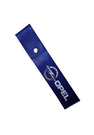Opel Uyumlu Çıt Çıtlı Tampon Dili Çeki İpi Spor Görünümlü Oto Tampon Sticker & Arma Aksesuar mavi