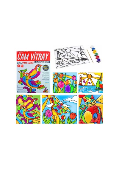 Cam Vitray Boyama Seti 6 Yaş+