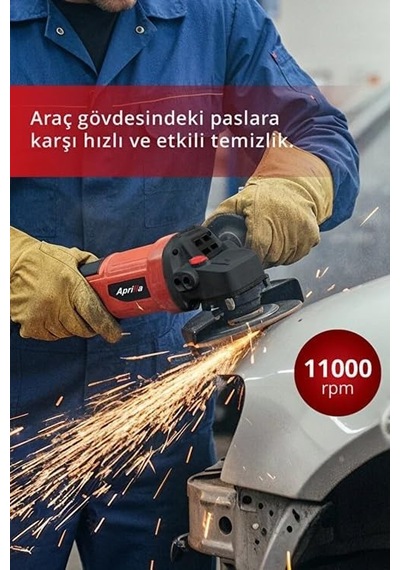 Aag-4577 Profesyonel Avuç Taşlama Makinesi 600w, 125mm Disk, 11000 Dev/dak