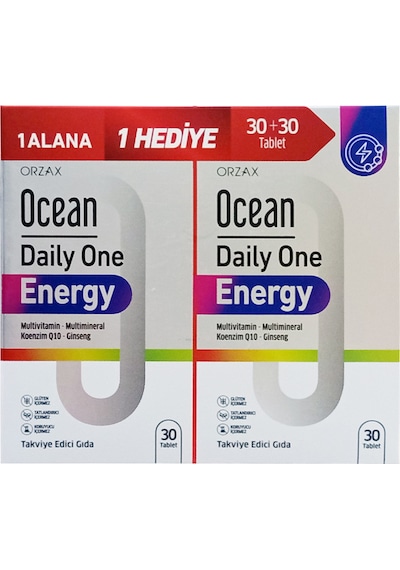 Ocean Daily One Energy 30 +30 Tablet- 1 Alana 1 Bedava Skt:06/2028