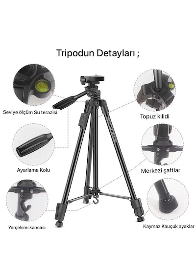 Ultratekno Np-3180s 129 Cm Bluetooth Kumandalı Profesyonel Tripod