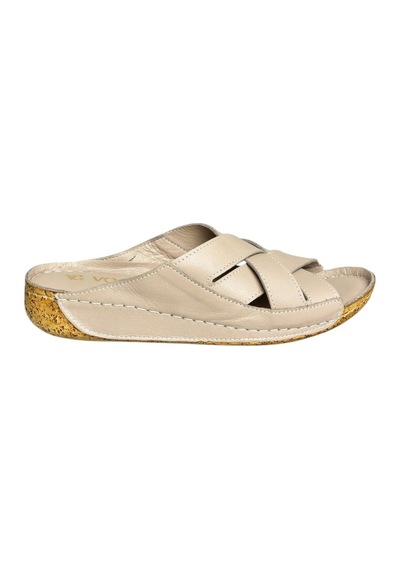 Fox Shoes U555123403 Vizon Hakiki Deri Kadın Terlik Vizon-hakiki Deri