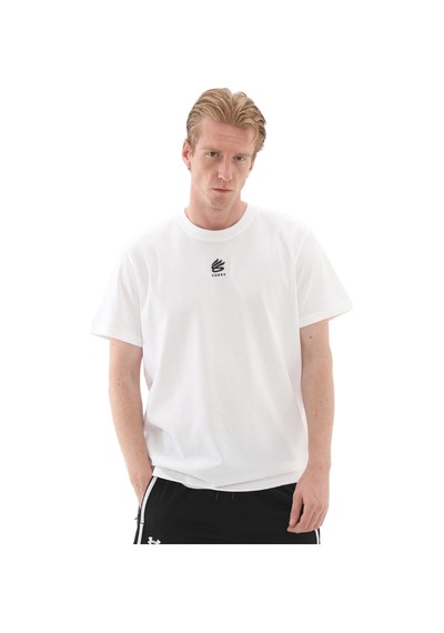 A1387107-100 Under Armour Curry Hvyweight Logo Tee Erkek T-shirt Beyaz A1387107-100 Beyaz