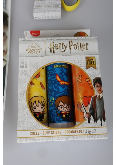 X Dekomus "wizard Icons Collection" Harry Potter Lisanslı Kırtasiye Seti 4'lü Cetvel Seti,makas Ve 3'lü Stick Yapıştırıcı Seti Diğer