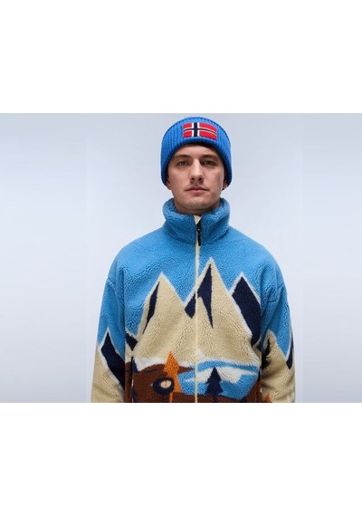 Napapijri T-fleece Fz Erkek Outdoor Polar Ceket Np0a8ao4fxc1 Çok Renkli