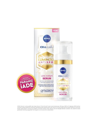 Nivea Luminous 630 Leke Karşıtı Serum 30 ML + Koyu Halka Karşıtı Göz Kremi 15 ML