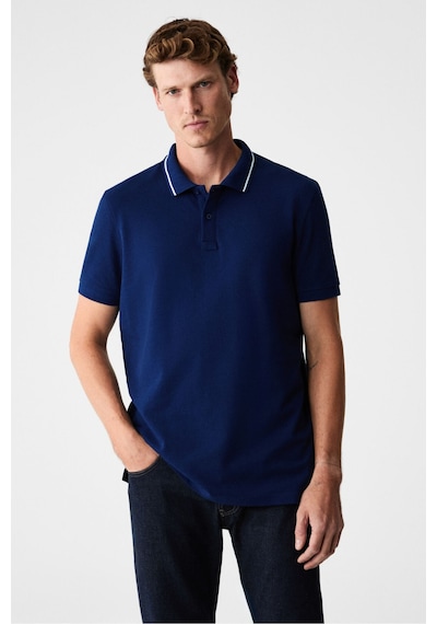 Grimelange Rhodes Erkek Lacivert Polo Yaka T-shirt Lacivert