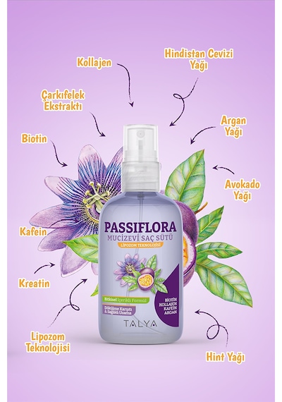 Talya Passiflora Mucizevi Saç Sütü -  Bitkisel İçerikliLipozom Teknolojisi Saç Uzatma Etkili Ve Dökülme Karşıtı 200 ML