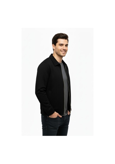 Dynamo Erkek Siyah Regular Fit Mevsimlik Süet Spor Mont8091 Bgl-st05013 Siyah