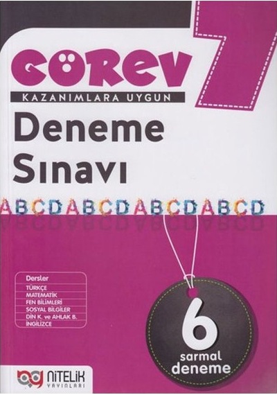 Nitelik Yayınları 7.Sınıf Görev 6'li Deneme Sınavı