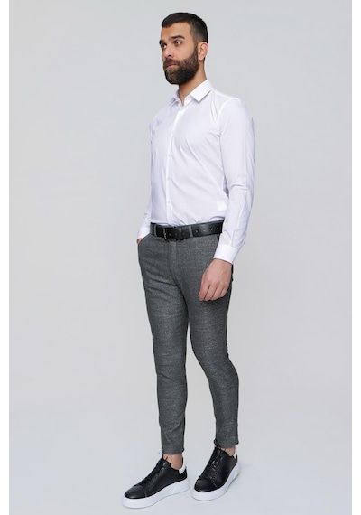 Efor P 1090 Slim Fit Siyah Spor Pantolon Siyah