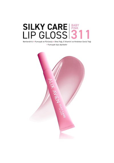 Alix Avien Silky Care Dolgun Gürünüm Ve Nemlendirici Etkili Dudak Parlatıcısı 311 Baby Pink