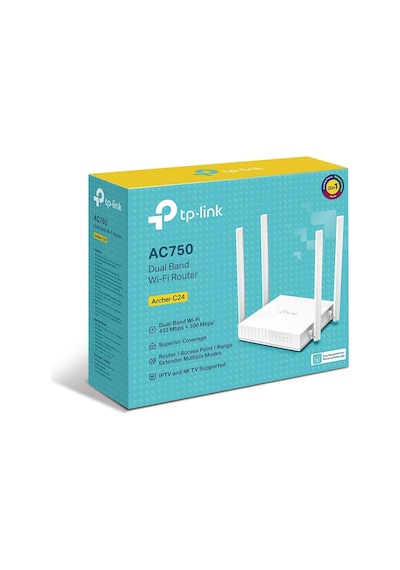 Tp-lınk Archer C24 Ac750 Kablosuz Dual Band Router