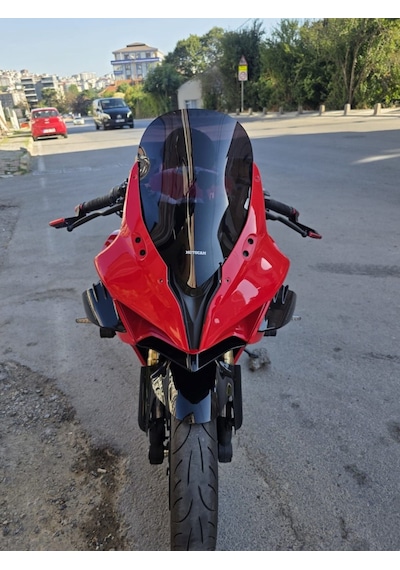 Motocam Qj Srk 25 R Ön Cam 2023-2026 Model 42cm Siyah Renkli 4mm