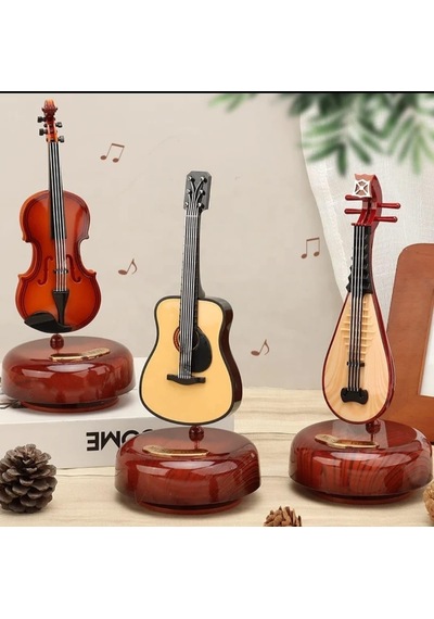 Mr Keman Müzik Kutusu Klasik Kurmalı Dönen Müzik Kutusu Masaüstü Dekorasyonu İçin Doğum Günü Düğün Hediyesi Diğer