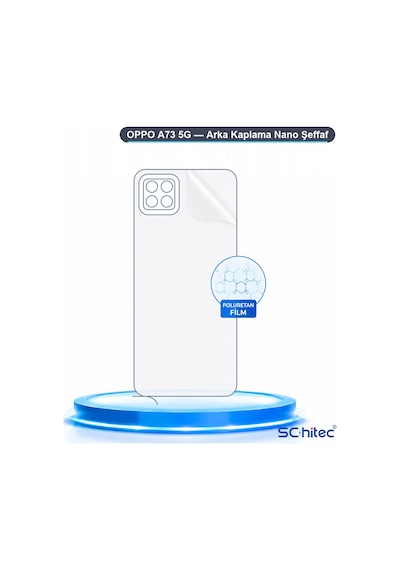 Schitec Oppo A73 5g Uyumlu Arka Yüzey Hidrojel Koruyucu Film