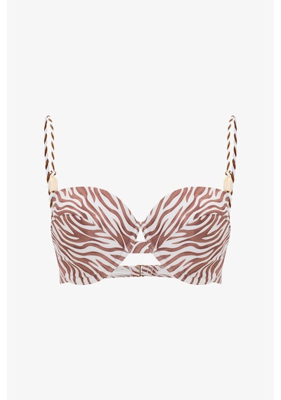 Penti Gale Zebra Desenli Balenli Balconette Bikini Üstü