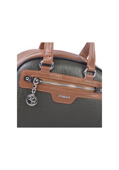 Nas Bag Kadın Mini El Ve Çapraz Çanta Haki Taba Kahve Victoria