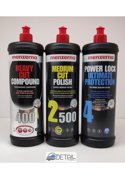 Menzerna 400 2500 Powerlock Pasta Boya Koruma Seti 1 Lt
