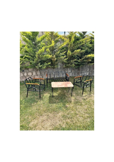 Bahçe Balkon Takımı Gri Gri