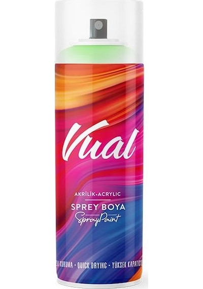 Permolit Vual Akrilik Sprey Boya Yosun Yeşil Parlak 400 Ml - Ral6005 Yosun Yeşili