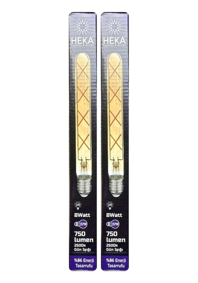 Tr Led Ampul, 8w 57w , 2500k Gün Işığı, E27 Duylu, Çubuk, 2 Adet Diğer