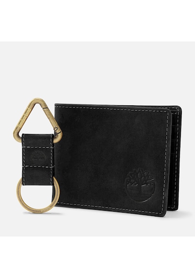 Timberland Billfold Wallet & Key Fob Gift Set Erkek Cüzdan-32700 Siyah