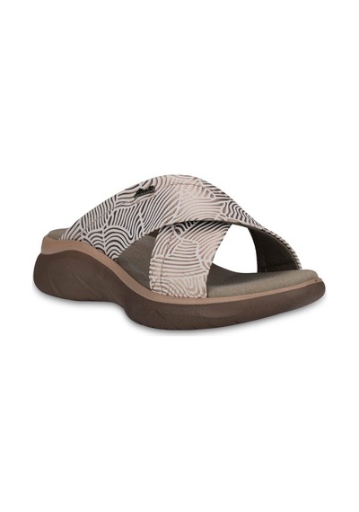 Forelli Tokyo-g Kadın Deri Terlik Bej Baskılı