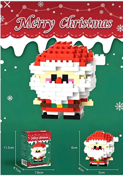 Bricks Yılbaşı Özel Seri Mini Yapı Oyuncak Noel Baba