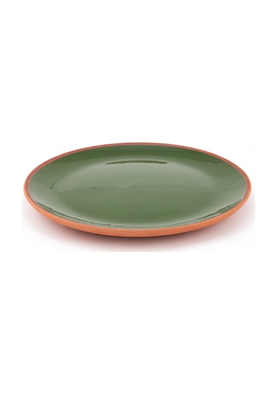 Seramik Sunum Tabağı 18 Cm Yeşil 4 Adet