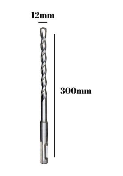 Beton Hilti Ucu Duvar Delme Hilti Delici Matkap Ucu Delici 12mm X 300mm 1 Adet