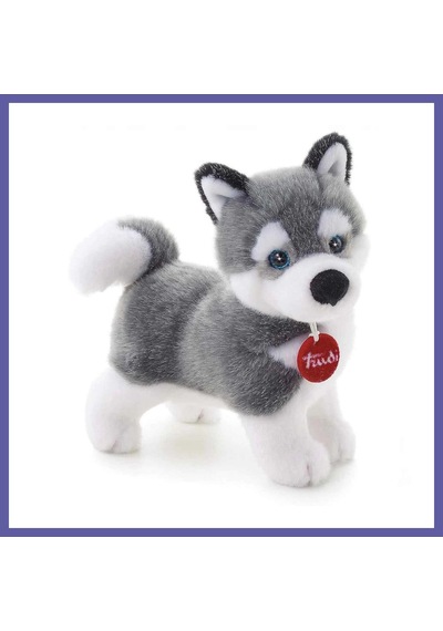 Bezos Peluş Husky Marcus 20 Cm Nıda Çok Renkli