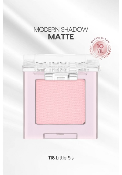 Yumuşak Dokulu, Dökülme Yapmayan Mat Tekli Göz Farı Modern Shadow Matte 118 Little Sis
