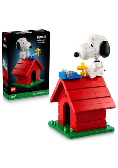 LEGO® Ideas Peanuts: Snoopy’nin Köpek Kulübesi 21368 - Yetişkinler için Snoopy Figürü İçeren Model Yapım Seti (964 Parça)