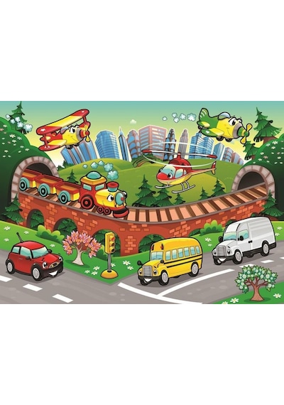 Art Puzzle Kids 50 Parça Taşıtlar Ve Trafik Çocuk Puzzle