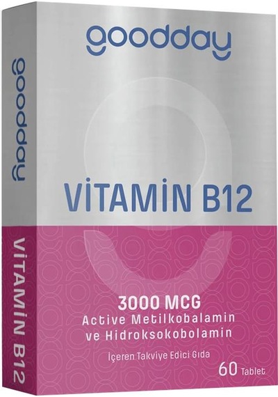 Goodday Vıtamın B12 Actıve 60 Tablet