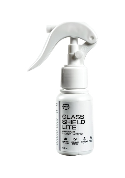 Nasiol Glasshield Lite Araç Nano Yağmur Kaydırıcı Ve Su Itici Sprey-50 Ml-1 Yıl Etkili-cam Koruma