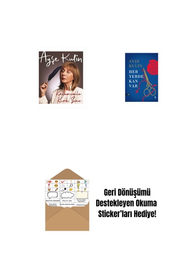 Kalemimle Kırk Sene Ciltli + Her Yerde Kan Var Ciltli + Okuma Sticker'ları
