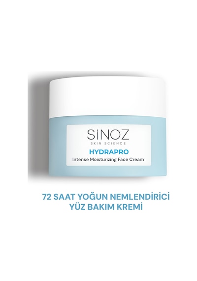 Sinoz Hydrapro Su Bazlı 72 Saat Yoğun Nemlendirici Yüz Bakım Kremi 50 ML