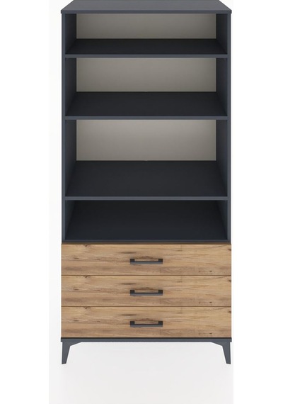 Hyperion Dolap Tek Raflı 7 Çekmeceli 88x44x182 Antrasit-çam Antrasit Hyperion Dolap Tek Raflı 7 Çekmeceli 88x44x182 Antrasit-çam Antrasit