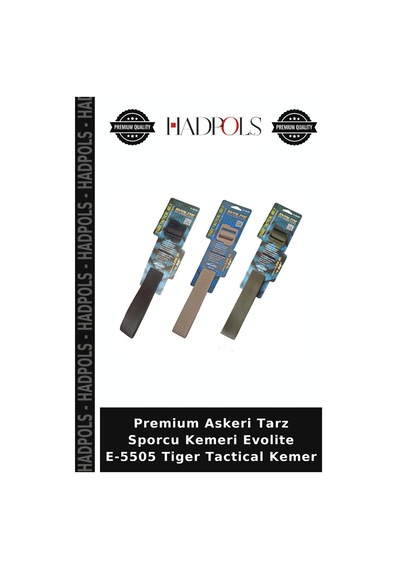 Hadpols Premium Askeri Tarz Sporcu Kemeri Evolite E-5505 Tiger Tactical Kemer Diğer