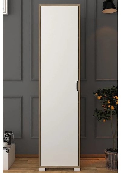 Nisan 40 Cm Açık Ceviz-beyaz 5 Raflı Kiler Tek Kapılı Banyo Ve Elbise Dolabı - Gardırop Açık Ceviz & Beyaz Nisan 40 Cm Açık Ceviz-beyaz 5 Raflı Kiler Tek Kapılı Banyo Ve Elbise Dolabı - Gardırop Açık Ceviz & Beyaz