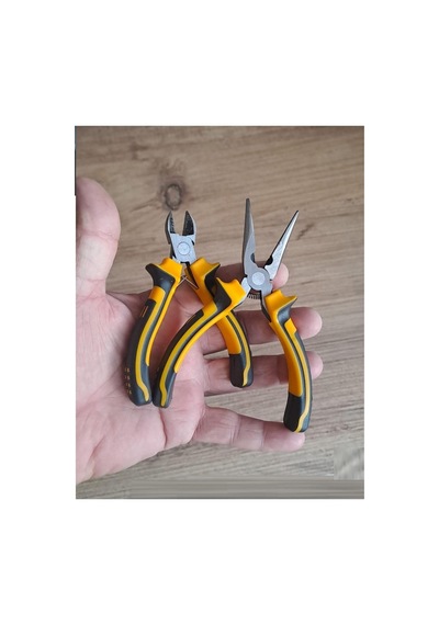 Mini Garga Burun Mini Yan Keski Pense 6 Li Saatci Tornavida Seti Kargaburun Düz Yıldız Tornavida