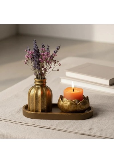 Mireva Lotus Tealight Mumluk Ve Mini Vazo Seti Dekoratif Tepsi Üzerinde Altın Renk Mumluk Seti, Masa & Sehpa Ev Dekoru, Meditasyon Ve Spa Dekorasyon Siyah Mireva Lotus Tealight Mumluk Ve Mini Vazo Seti Dekoratif Tepsi Üzerinde Altın Renk Mumluk Seti, Masa & Sehpa Ev Dekoru, Meditasyon Ve Spa Dekorasyon Siyah