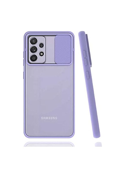 Galaxy İle Uyumlu A52 Kılıf Lensi Kapak, Lila Diğer