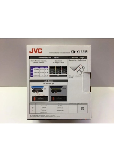Jvc Kd-x168m-usb-mp3-aux-3 Anfi Çıkışlı-renk Değiştiren Tuşlar-profesyonel Oto Teyp