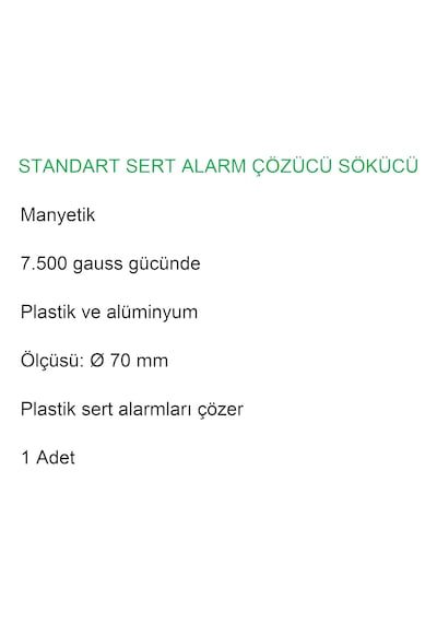 7.500 Gauss Standart Alarm Etiketi Çözücü Sökücü