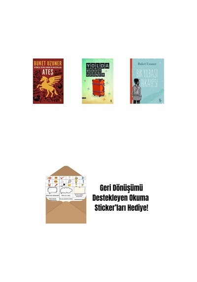 Uyumsuz Defne Kaman'ın Maceraları - Ateş + Yolda + Bir Yılbaşı Hikâyesi + Okuma Sticker'ları
